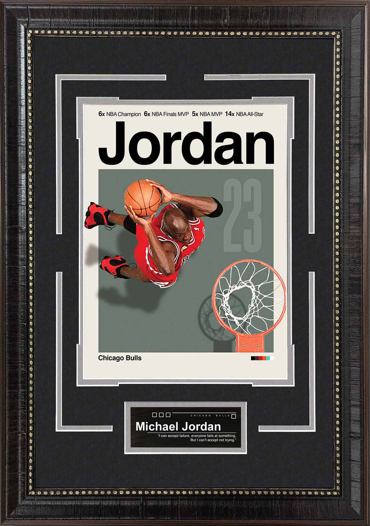 Michael Jordan - Chicago Bulls - Mid-Century Art