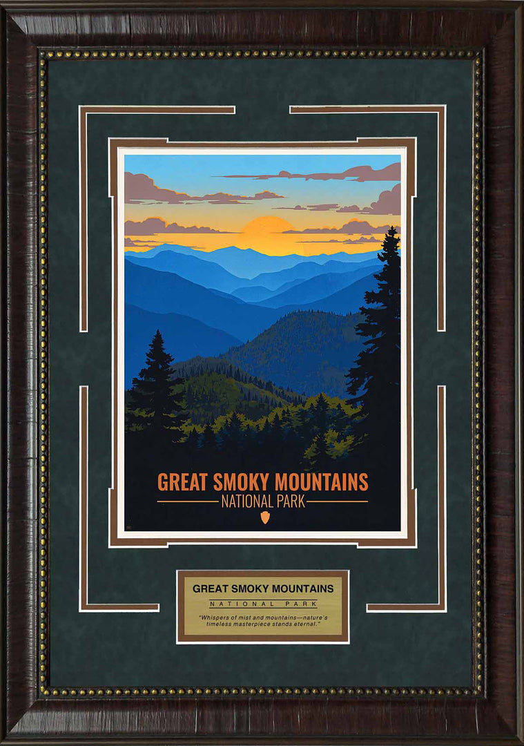 Great Smoky Mountains Vintage Travel Poster