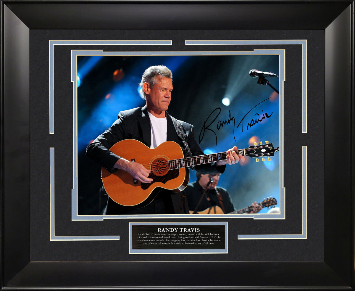 Randy Travis with Facsimile Signature