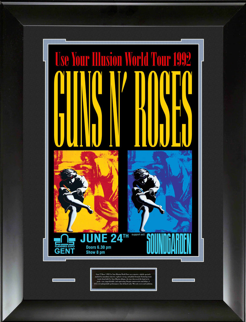Guns N' Roses Use Your Illusion Concert Poster