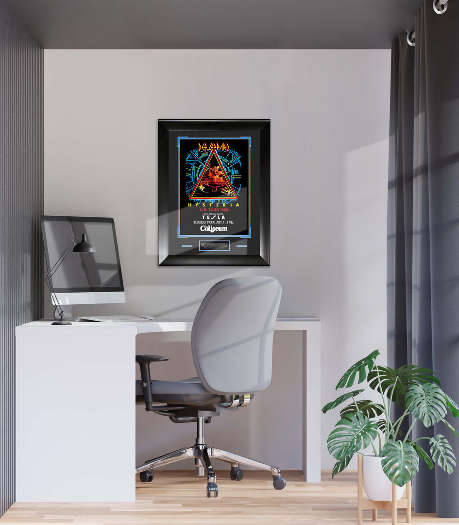 Def Leppard - Hysteria 1988 Tour Poster