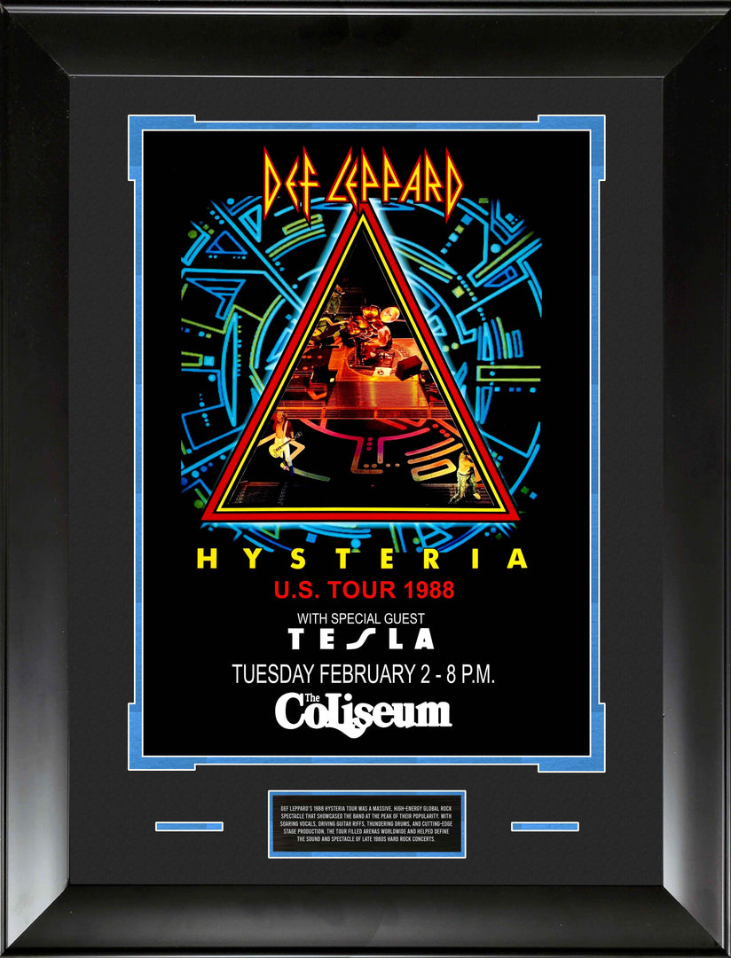 Def Leppard - Hysteria 1988 Tour Poster