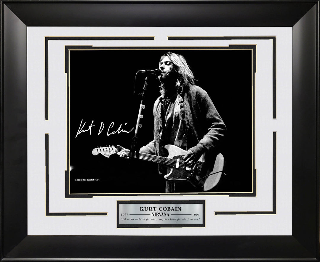 Kurt Cobain - Nirvana - Sportlight with Facsimile Signature