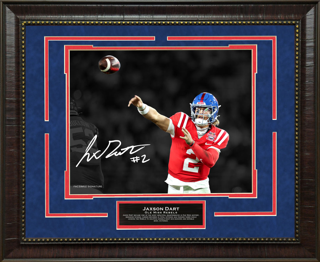 Jaxson Dart - Ole Miss Rebels - Spotlight with Facsimile Signature