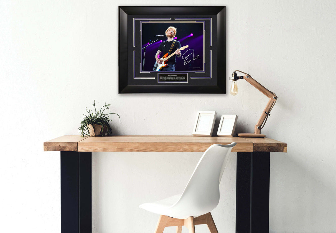 Ed Sheeran with a Facsimile Signature