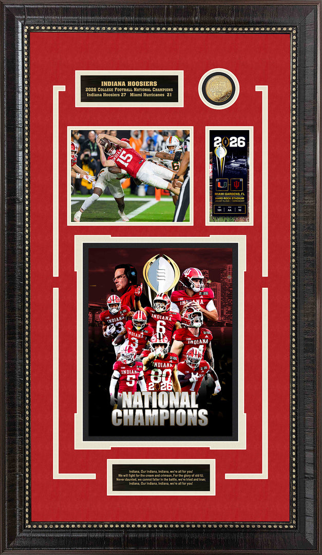 Indiana Hoosiers - 2026 National Champions with a Replica Ticket and Commemorative Coin
