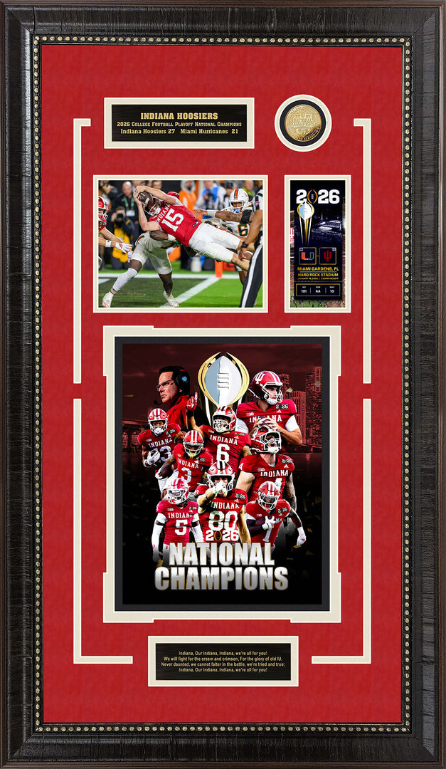 Indiana Hoosiers - 2026 National Champions with a Replica Ticket and Commemorative Coin