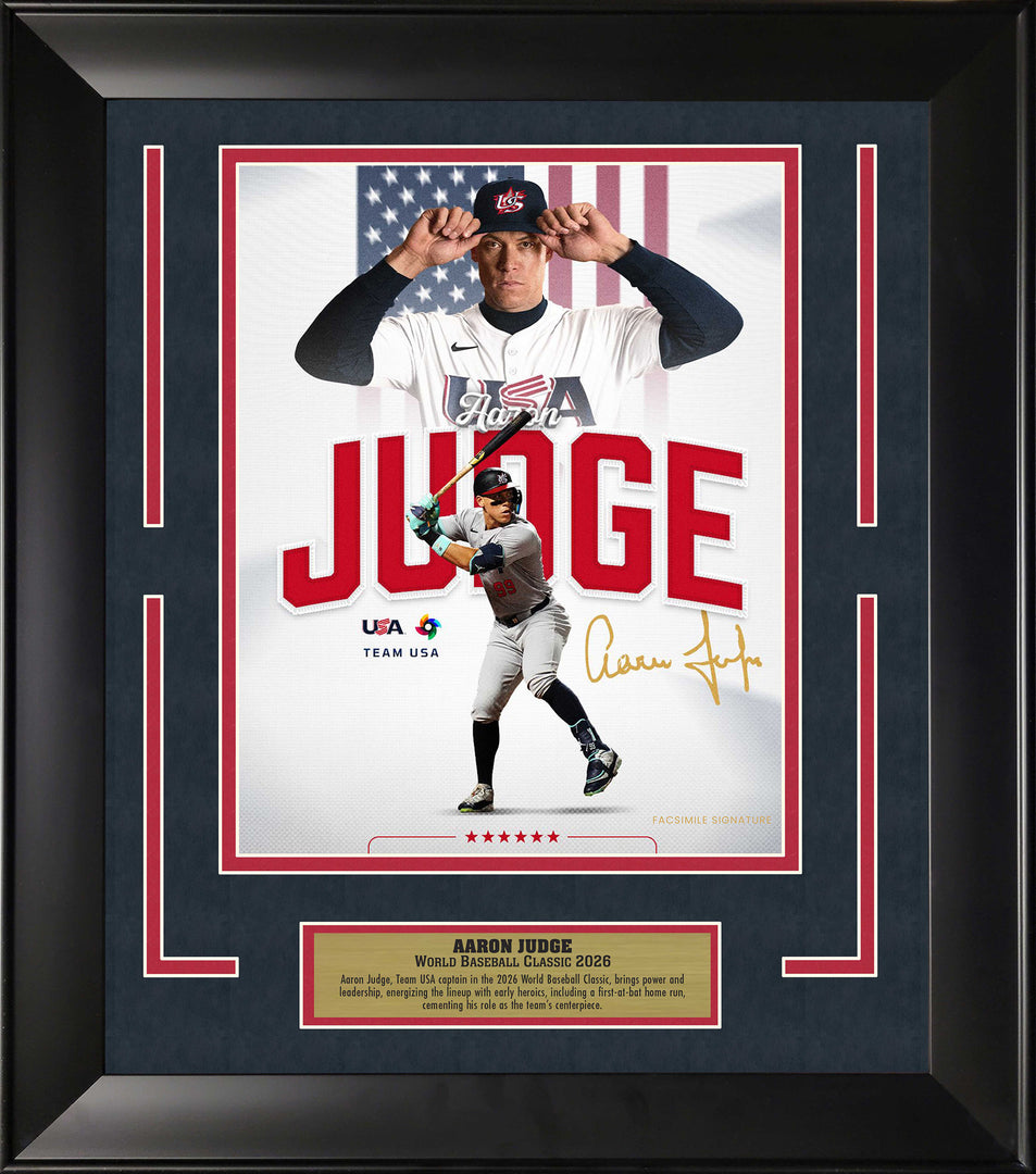 Aaron Judge - Team USA - 2026 World Baseball Classic with Facsimile Signature