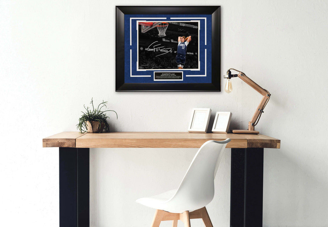 Cooper Flag - Dallas Mavericks - Spotlight with Facsimile Signature