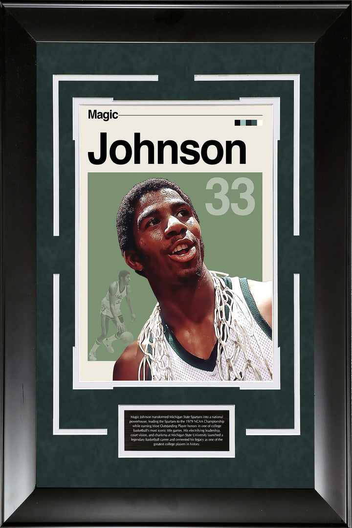 Magic Johnson - Michigan State - Mid-Century Art