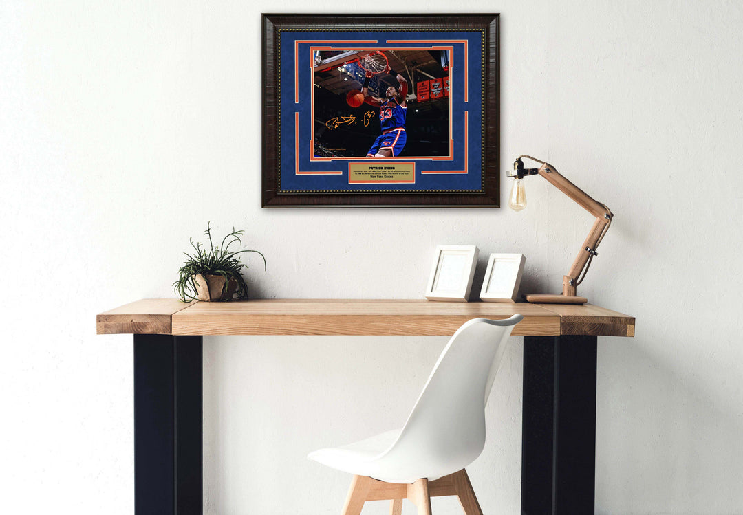 Patrick Ewing - New York  Knicks with Facsimile Signature