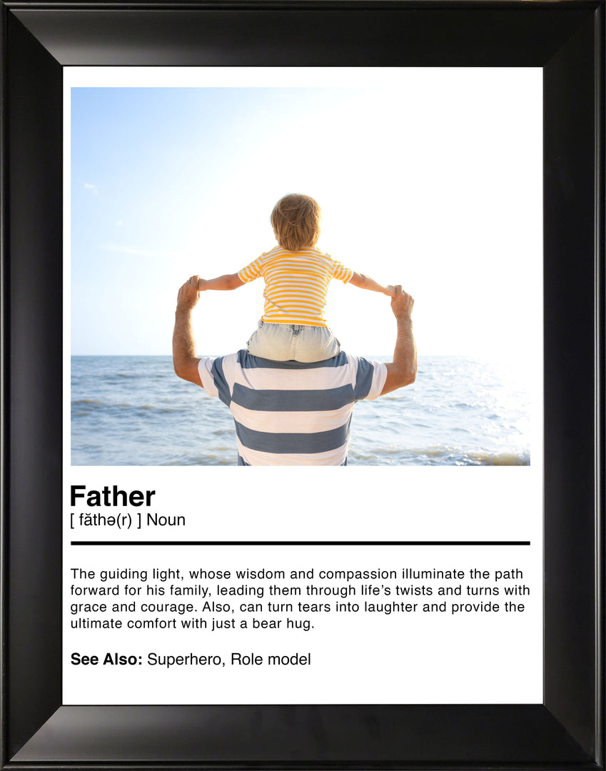 Custom Father's Day Definition Frame – Personalized Photo Gift