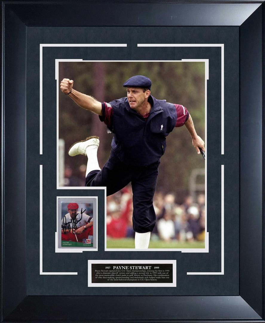 US Open Mystery Box Featuring an Autographed Payne Stewart Card in Framed Photo