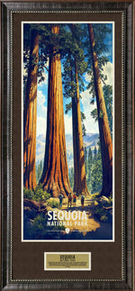 Load image into Gallery viewer, Sequoia National Park Retro Travel Poster