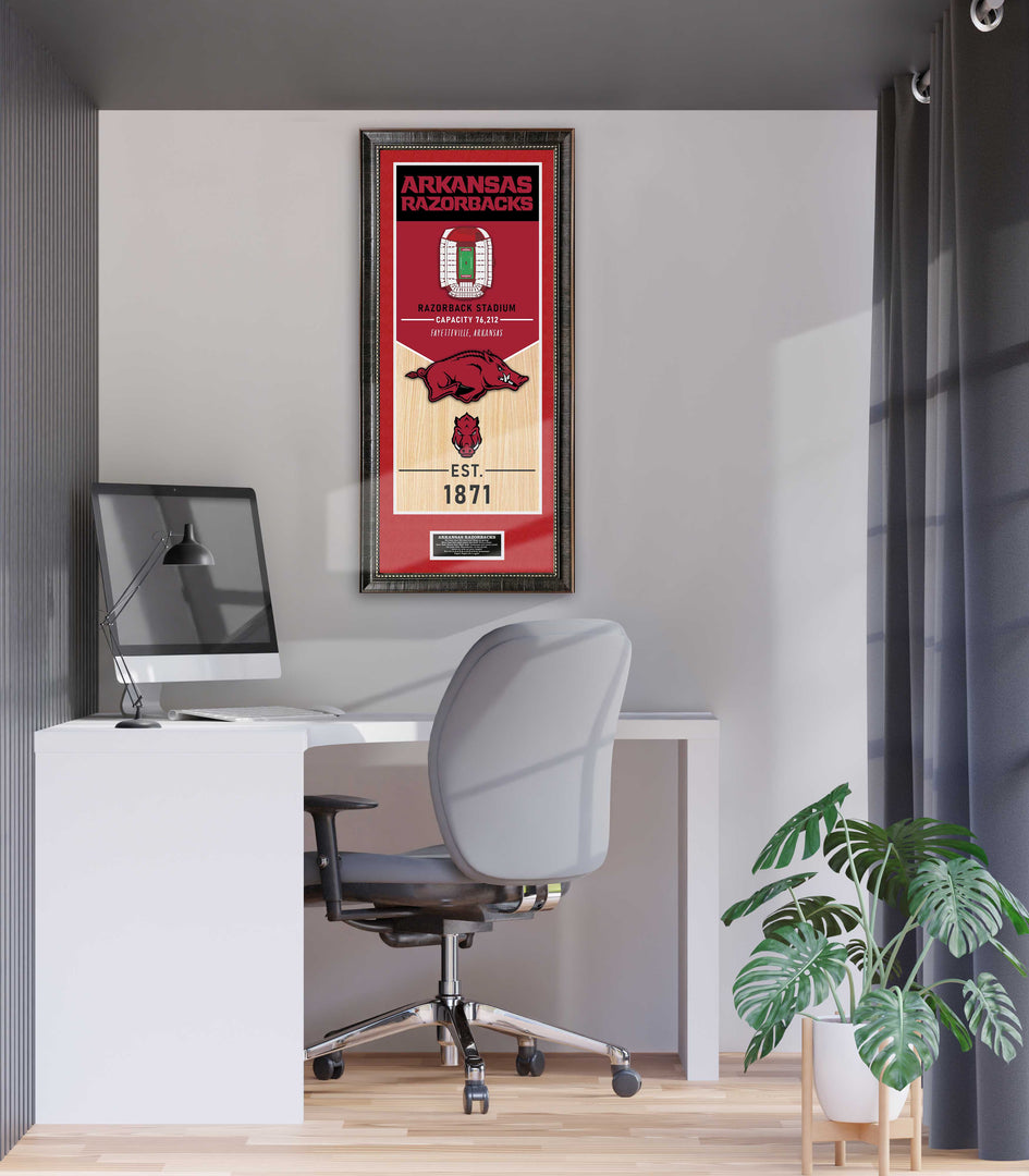 Arkansas Razorbacks Vertical Banner