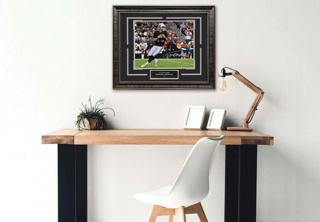 Fernando Mendoza - Las Vegas Raiders with Facsimile Signature