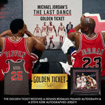 Load image into Gallery viewer, Golden Ticket – Michael Jordan’s Last Dance Featuring an Autographed Steve Kerr Jersey and an Autographed Dennis Rodman Framed Photo