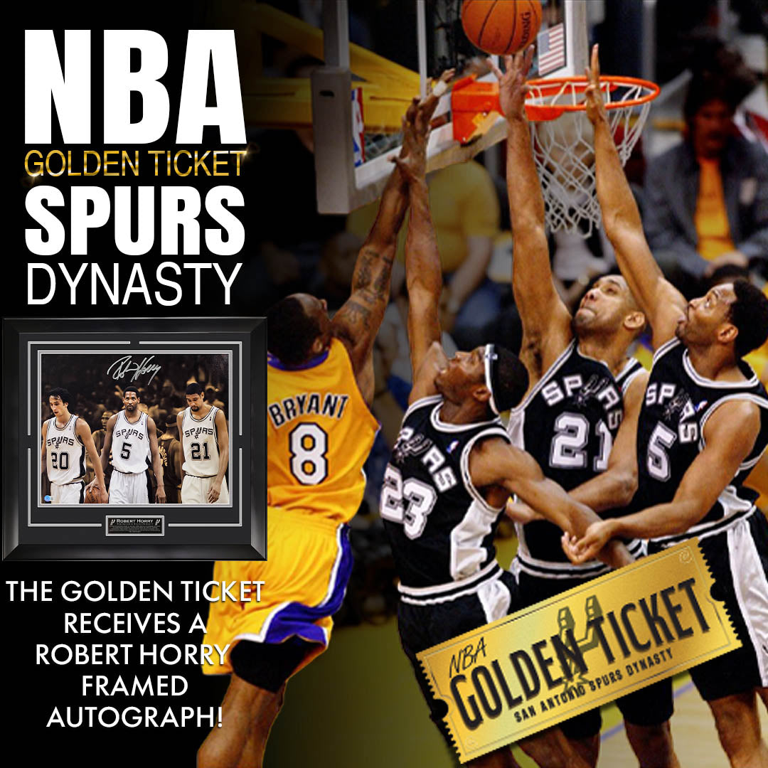 NBA Golden Ticket: Spurs Dynasty Featuring a Robert Horry Autograph