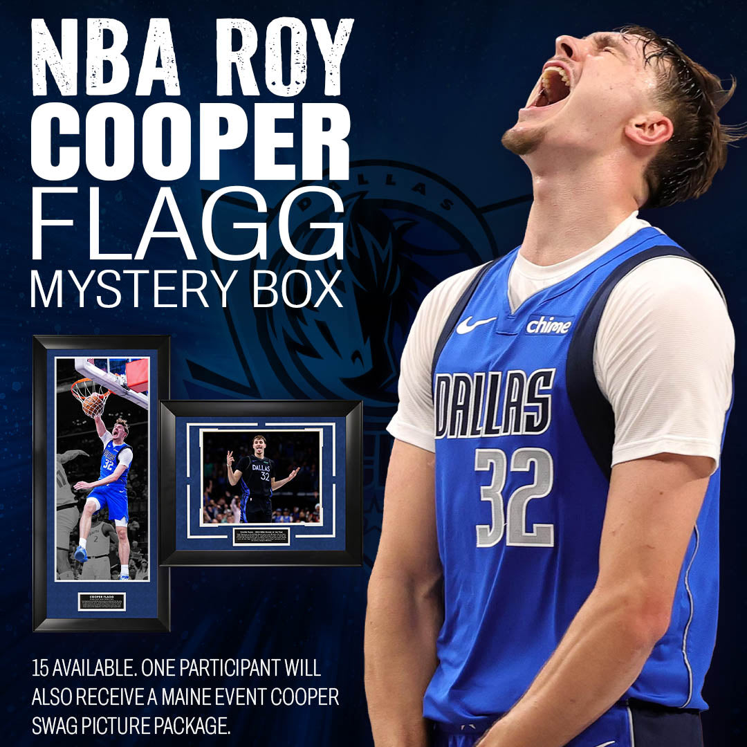 Cooper Flagg Mystery Box Featuring Maine Event Cooper Swag Picture Package