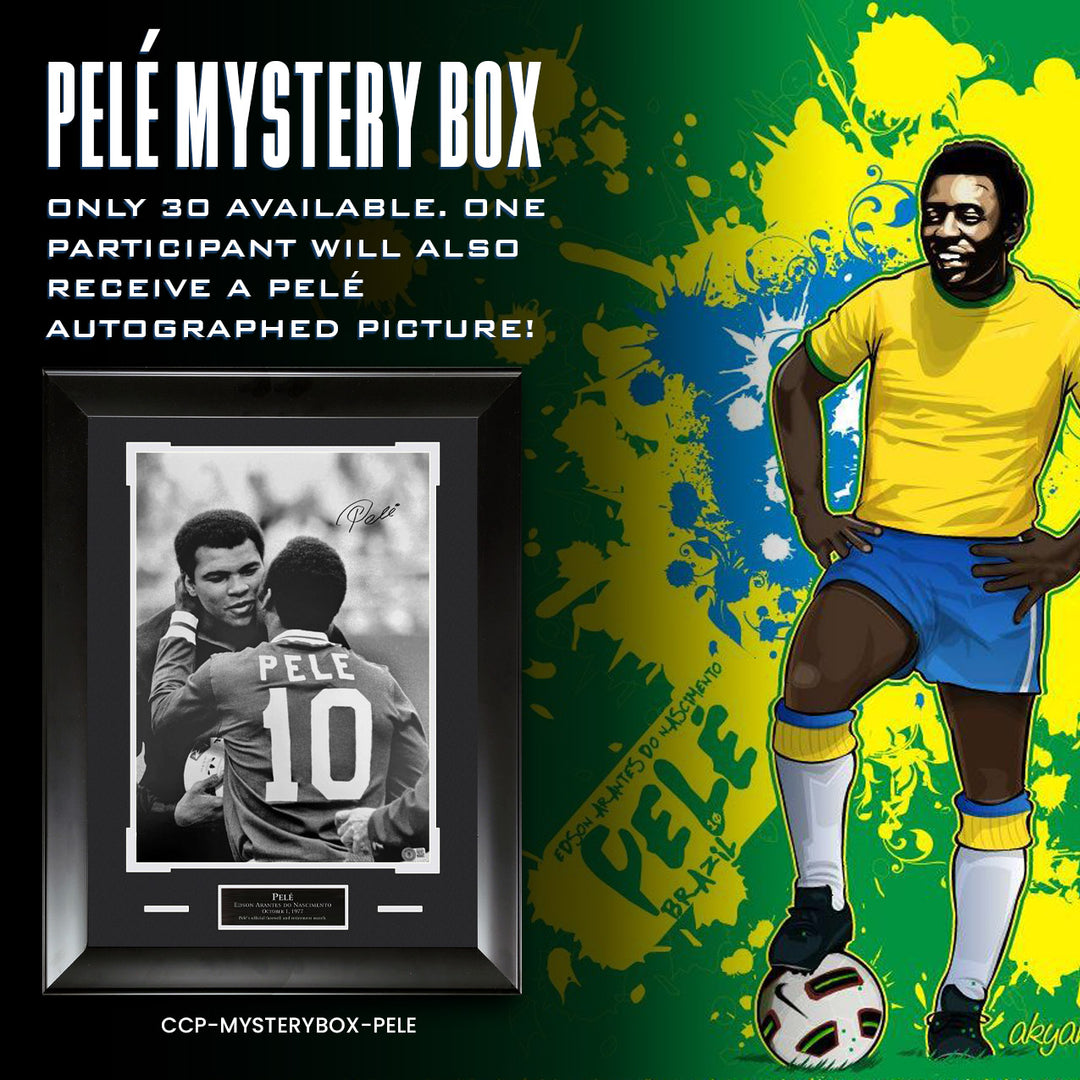 Pele Mystery Box featuring Autographed Pele Framed Photo
