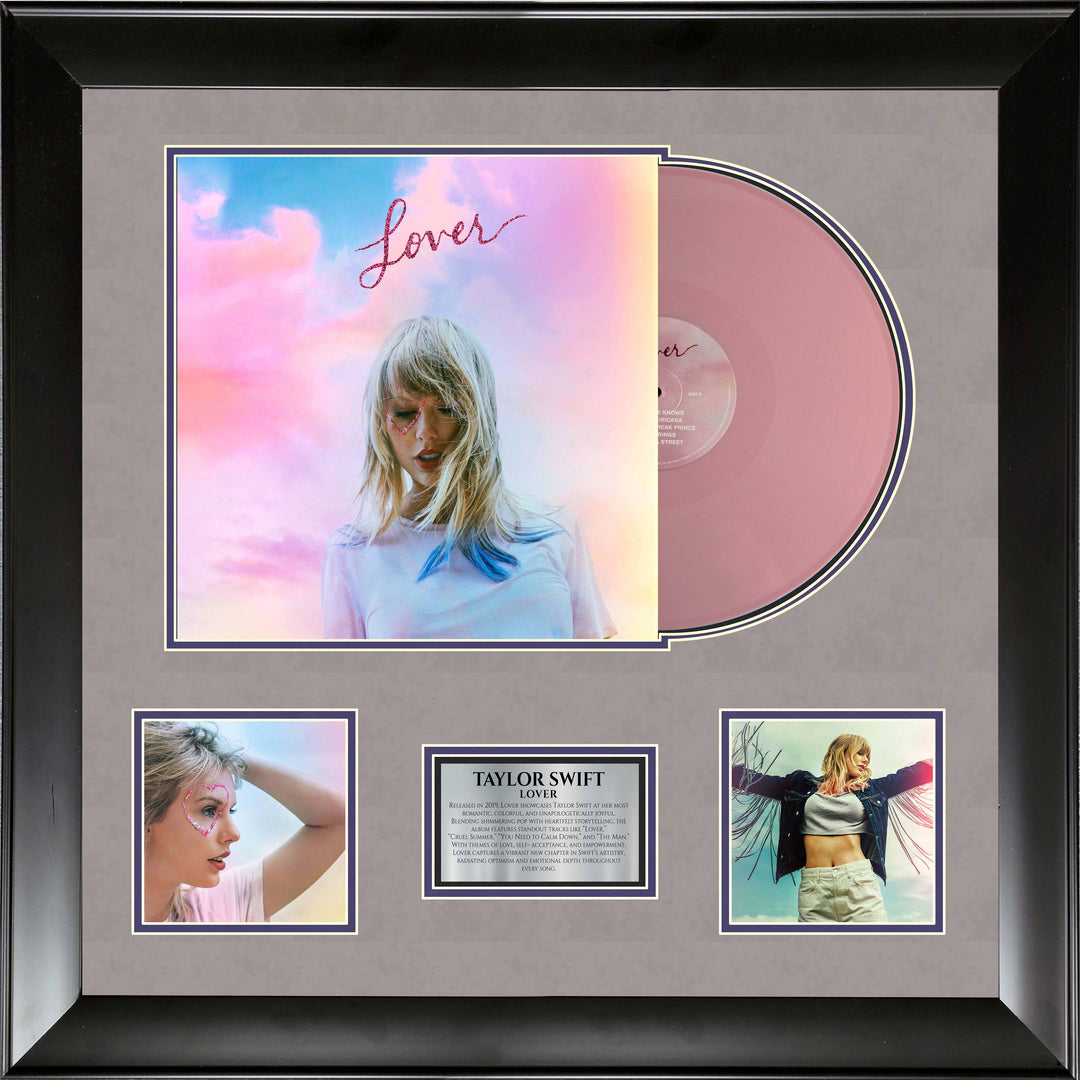 Taylor Swift –&nbsp;Lover – Framed Pink Vinyl Display