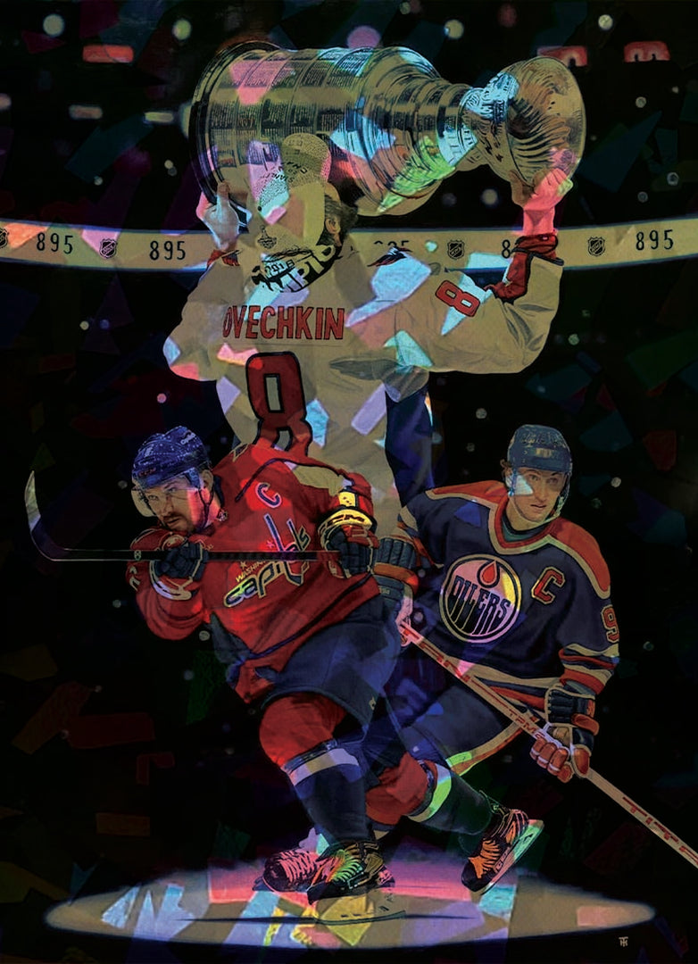 Alex Ovechkin - 895 Career Goals with a Limited Gold Refractor Card