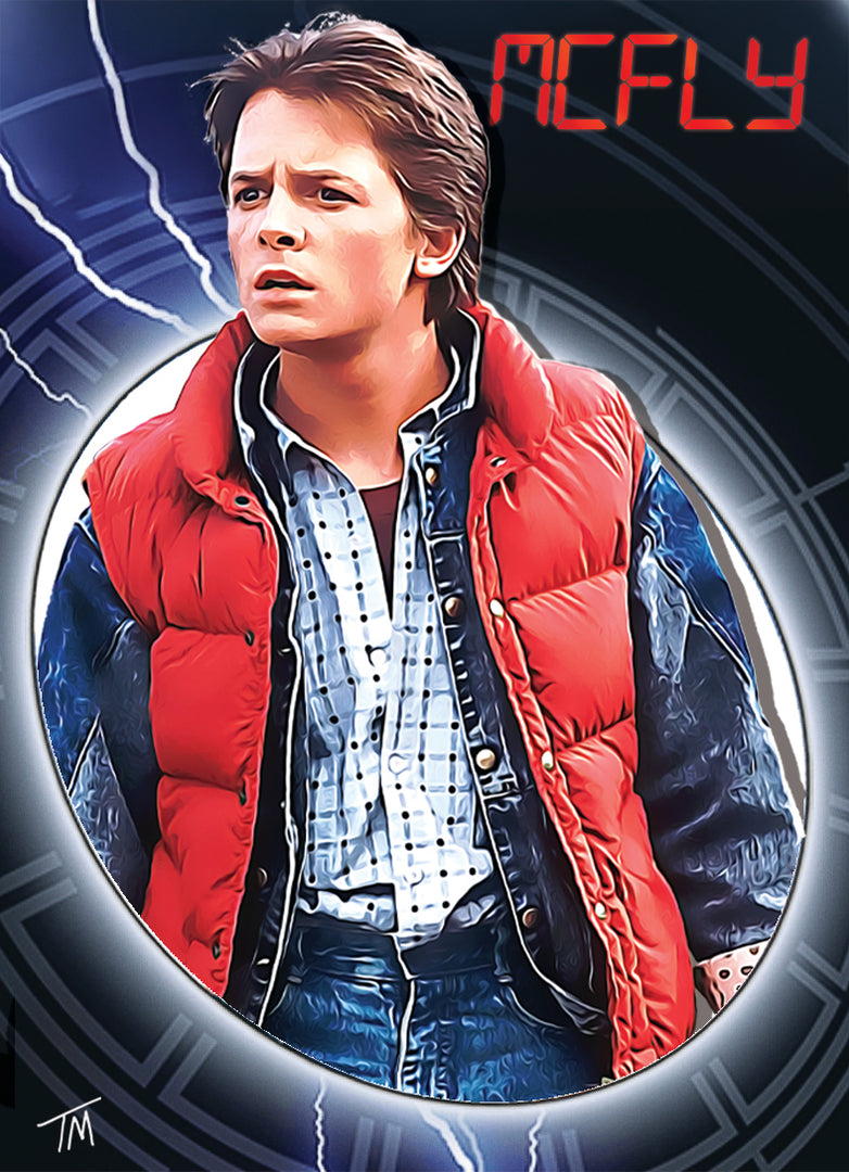 Back to the Future with Marty McFly Card