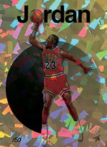 Load image into Gallery viewer, Air Jordan Shoes Collage with Limited Gold Refractor Card
