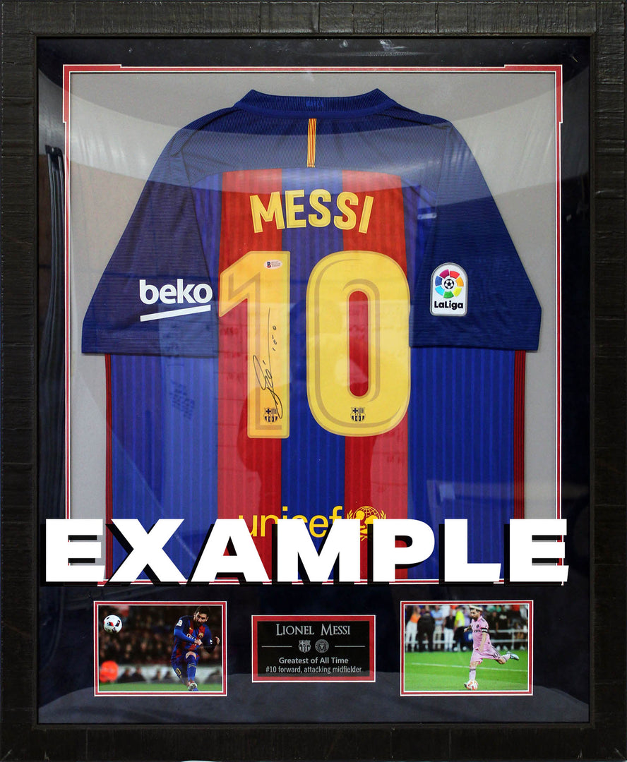 Lionel Messi - Argentina Number 10 Autographed Framed Jersey