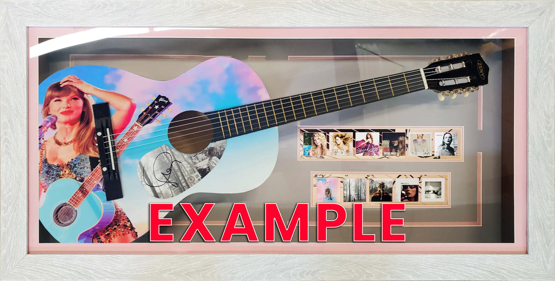 Taylor Swift - The life of a Showgirl Autographed Guitar Shadowbox!