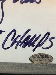 Dan Hampton - Chicago Bears - Autographed Replcia NFL Lombardi  Trophy