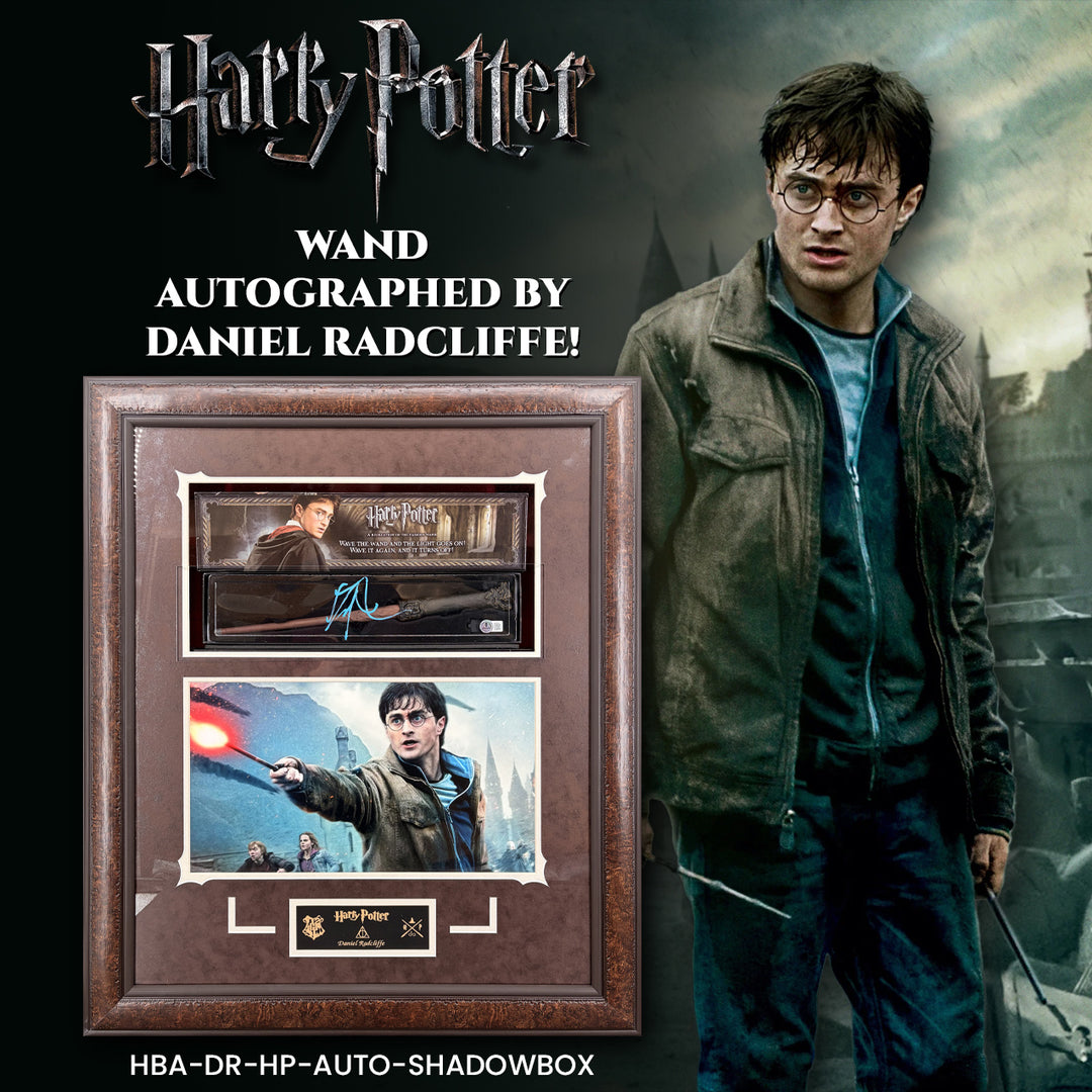Daniel Radcliffe - Harry Potter - Autographed Wand in Framed Shadowbox