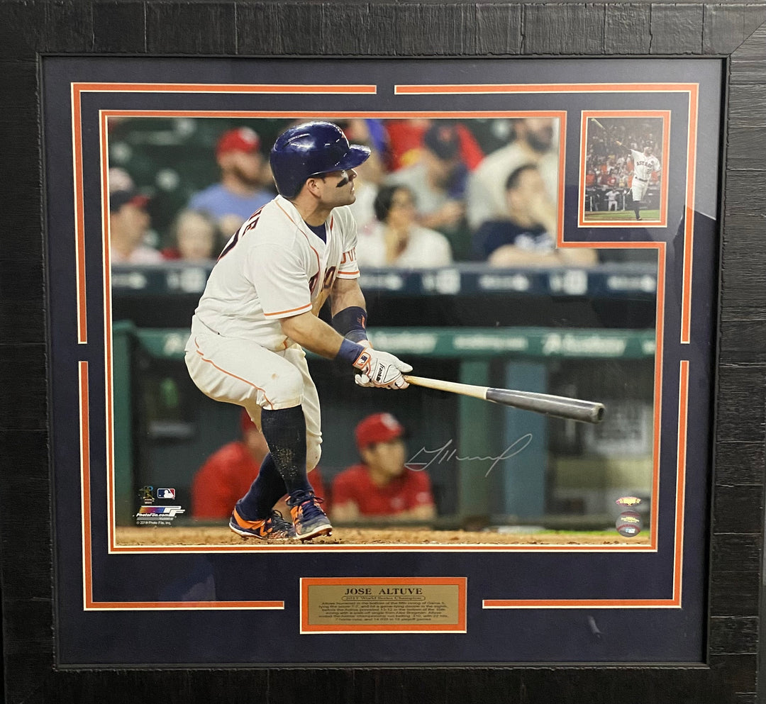 Jose Altuve - Houston Astros - Autographed Framed Photo