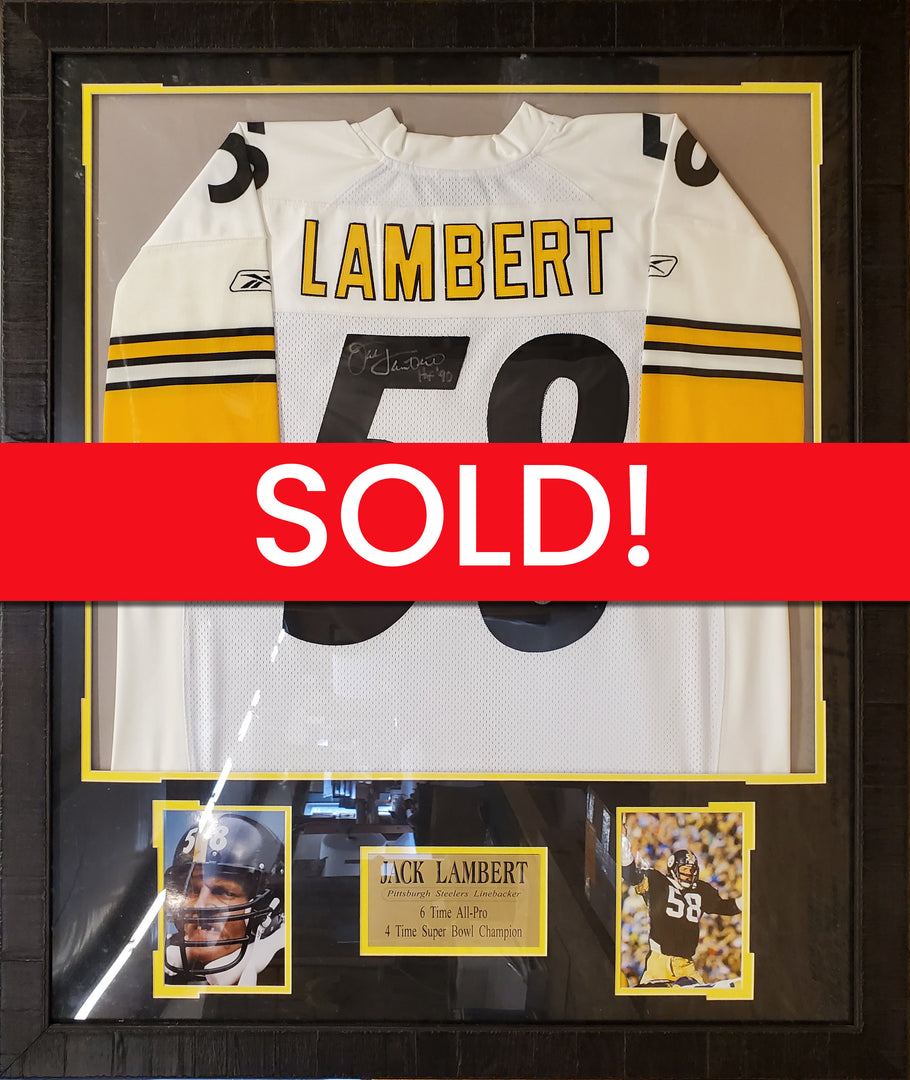 Jack Lambert Autographed Pittsburgh Steelers Jersey - SOLD!