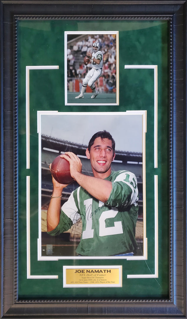 Joe Namath - New York Jets - Autographed Framed Photo