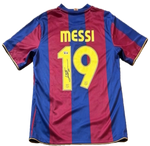 Load image into Gallery viewer, Lionel Messi - FC Barcelona Number 19 Autographed Framed Jersey