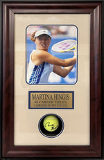 Load image into Gallery viewer, Martina Hingis Autographed Tennis Ball in Shadowbox
