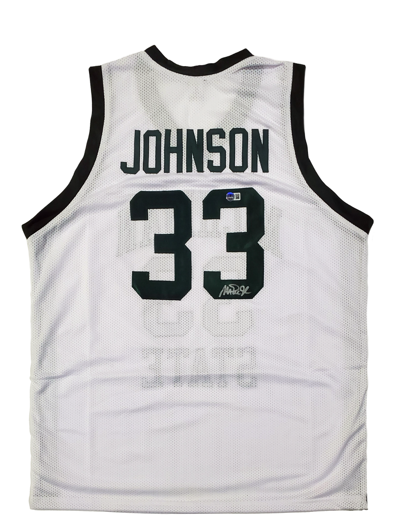 Magic Johnson – Michigan State Spartans – Autographed Framed Jersey