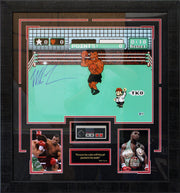 Mike Tyson Punch Out with Nintendo Controler - Autographed Framed Photo