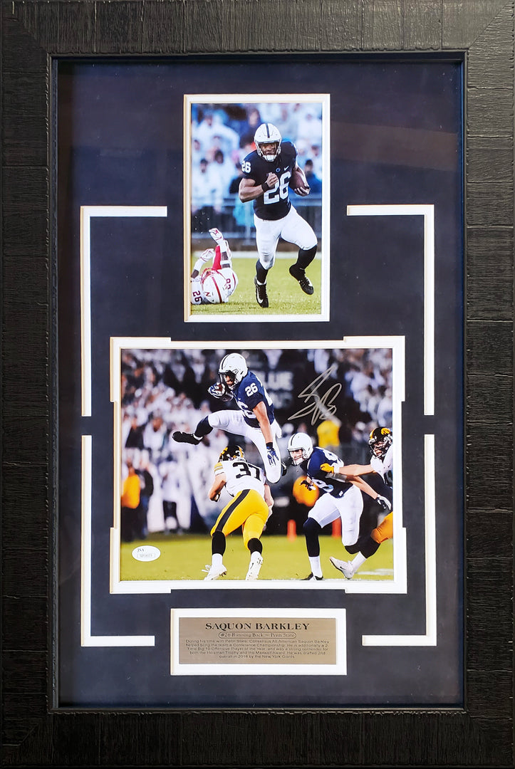 Saquon Barkley - Penn State - Autographed Framed Photo