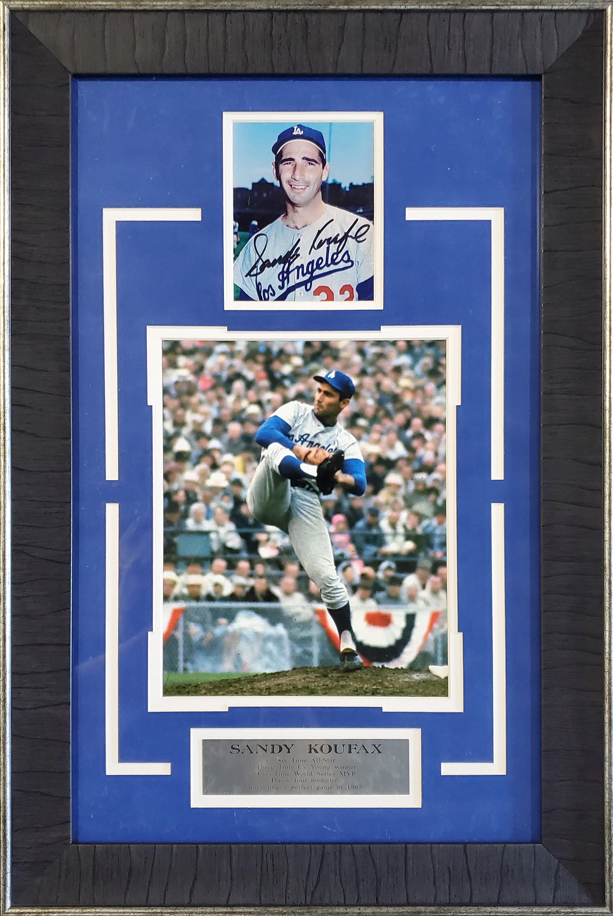 Sandy Koufax - Los Angeles Dodgers - Auto Framed Photo