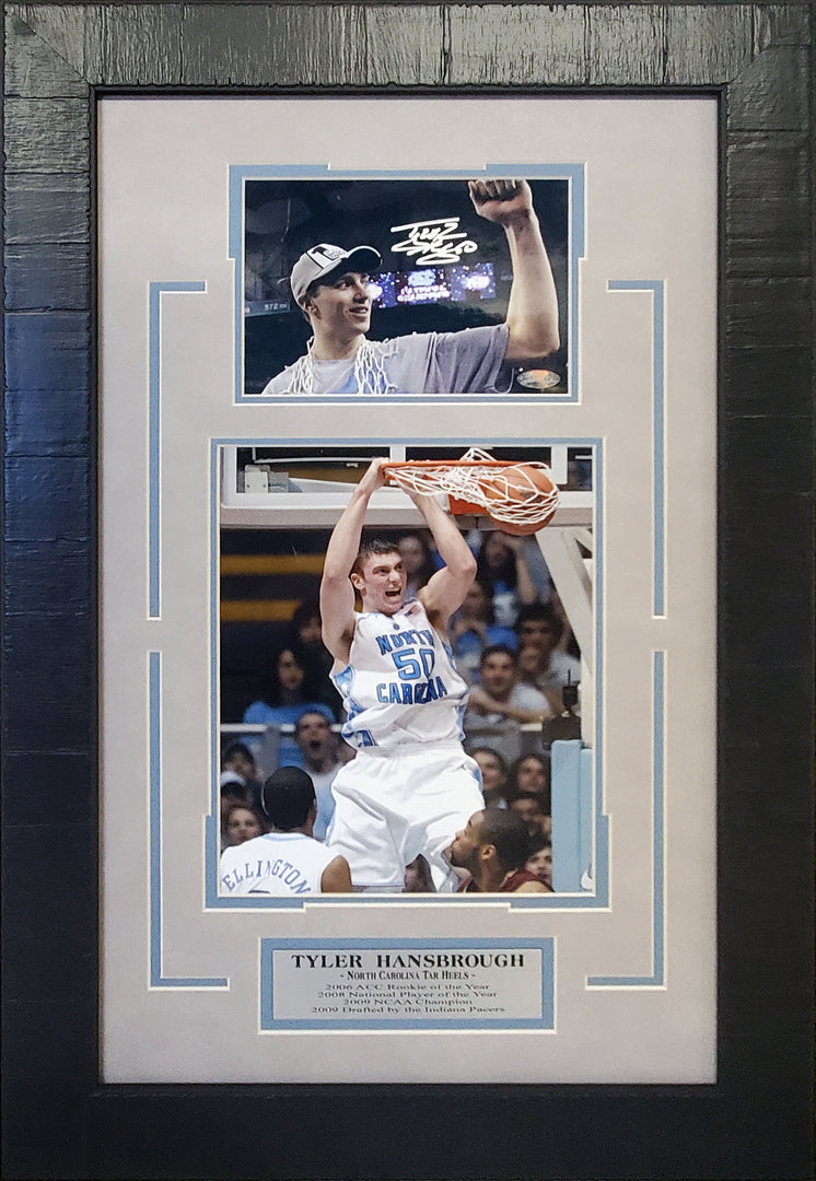 Tyler Hansbrough - North Carolina - Autographed Framed Photo