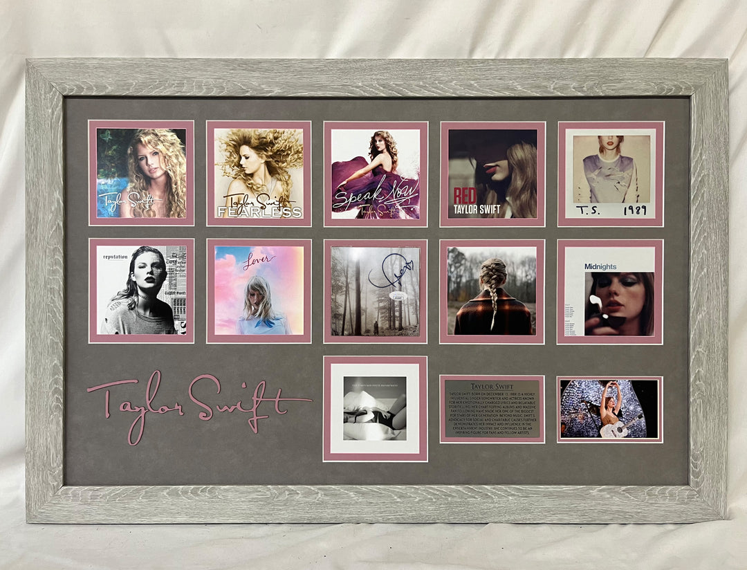 Taylor Swift Autograph on Album Collage