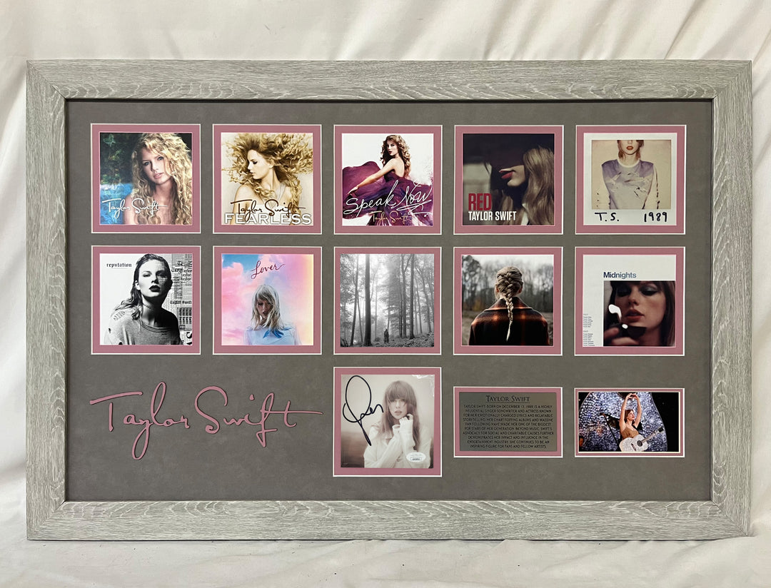 Taylor Swift Autograph on Album Collage