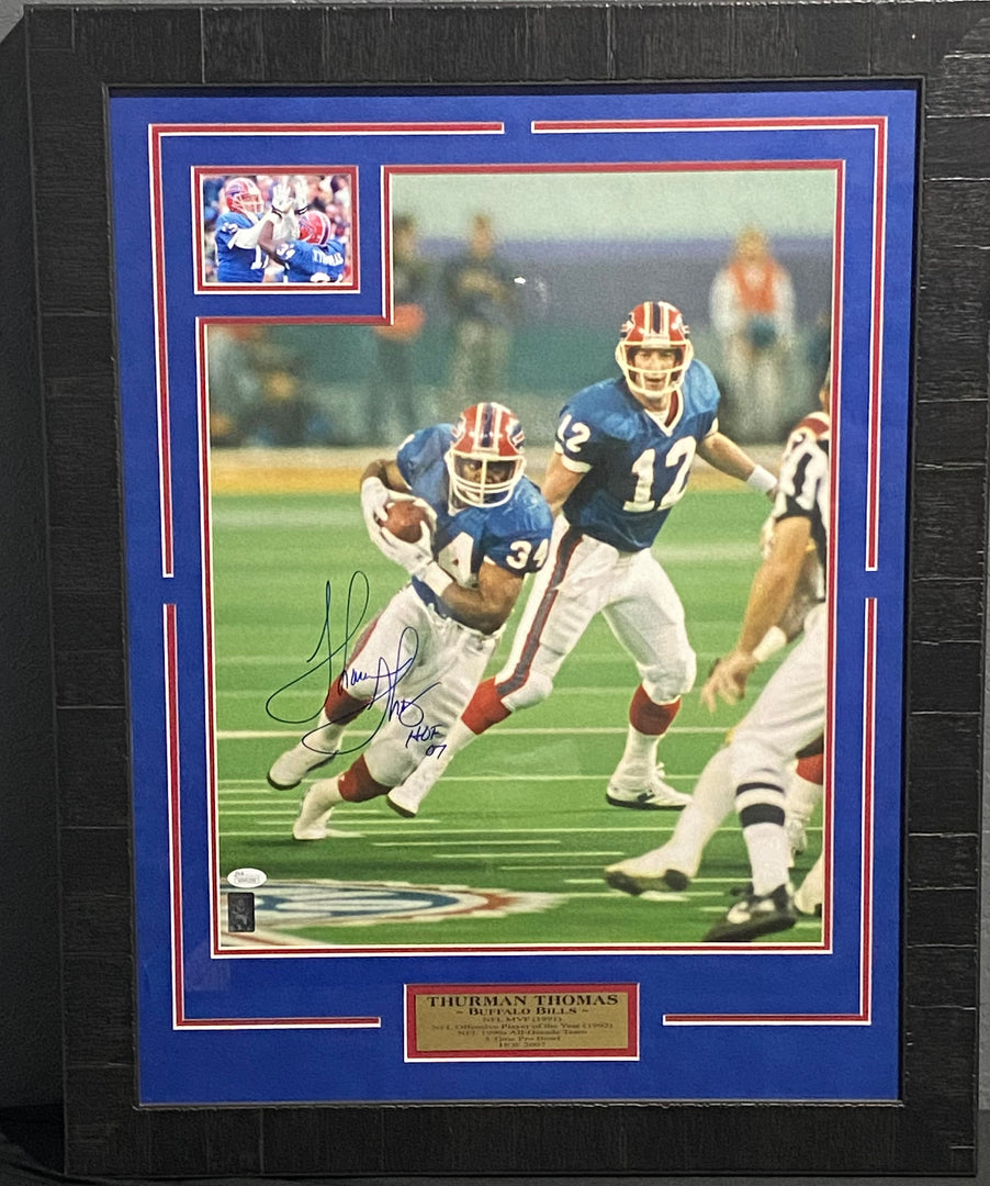 Thurman Thomas - Buffalo Bills - Autographed Framed Photo