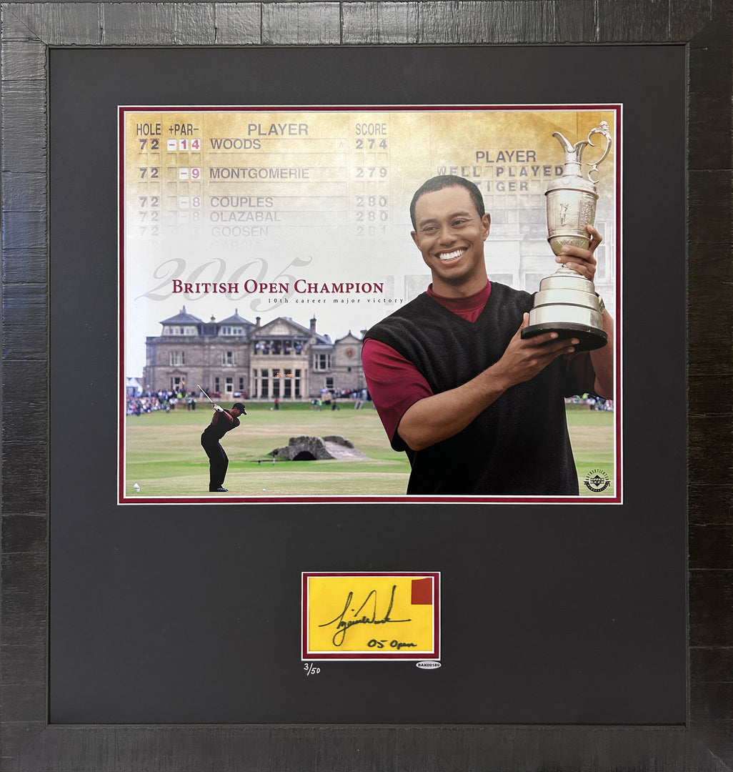 tiger woods framed photo