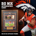 Load image into Gallery viewer, Bo Nix - Denver Broncos - Autographed Card - Framed