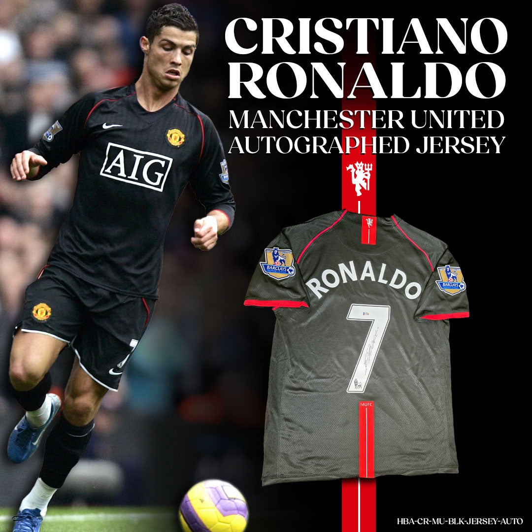 Cristiano Ronaldo - Manchester United - Autographed Jersey Framed