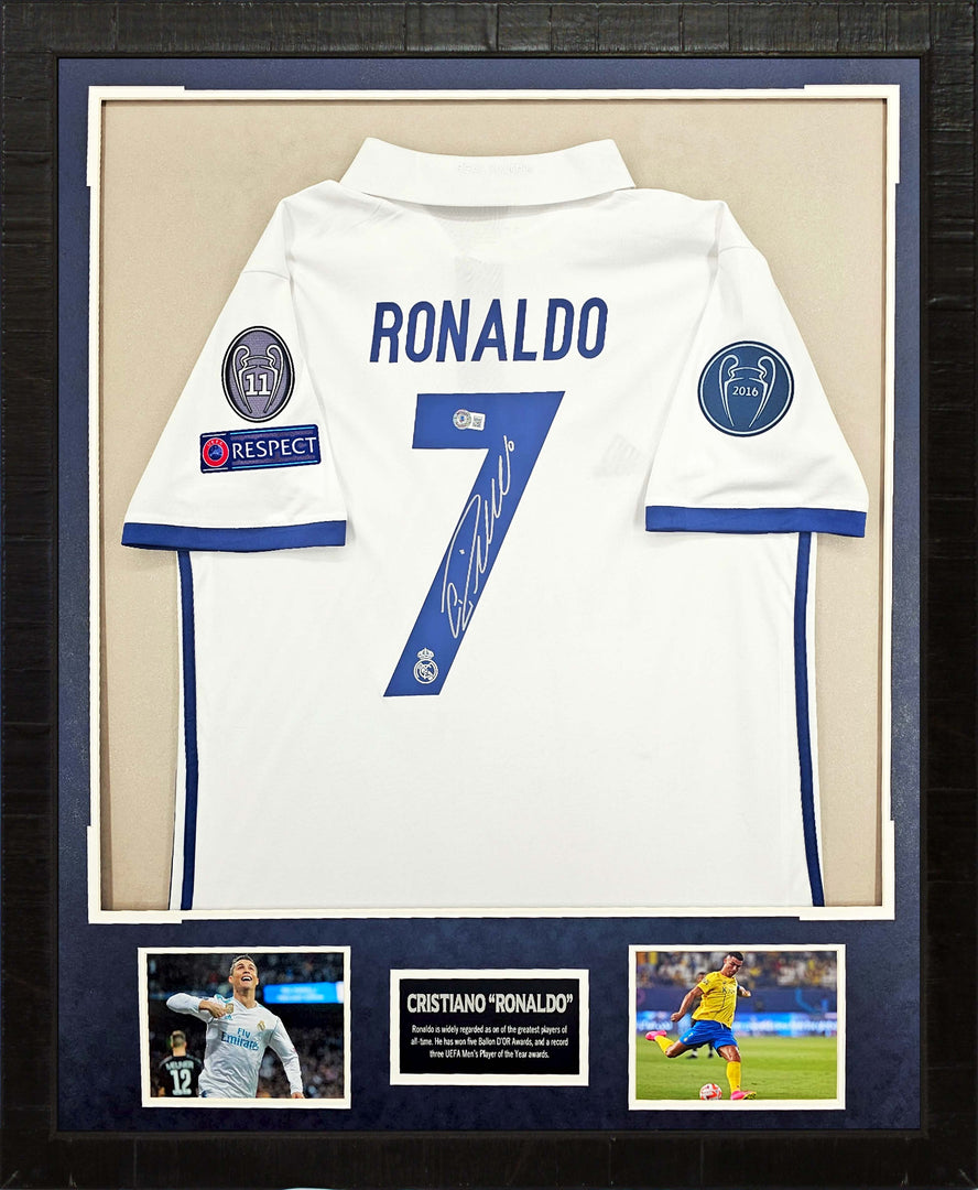 Cristiano Ronaldo – Real Madrid - Autographed Framed Jersey