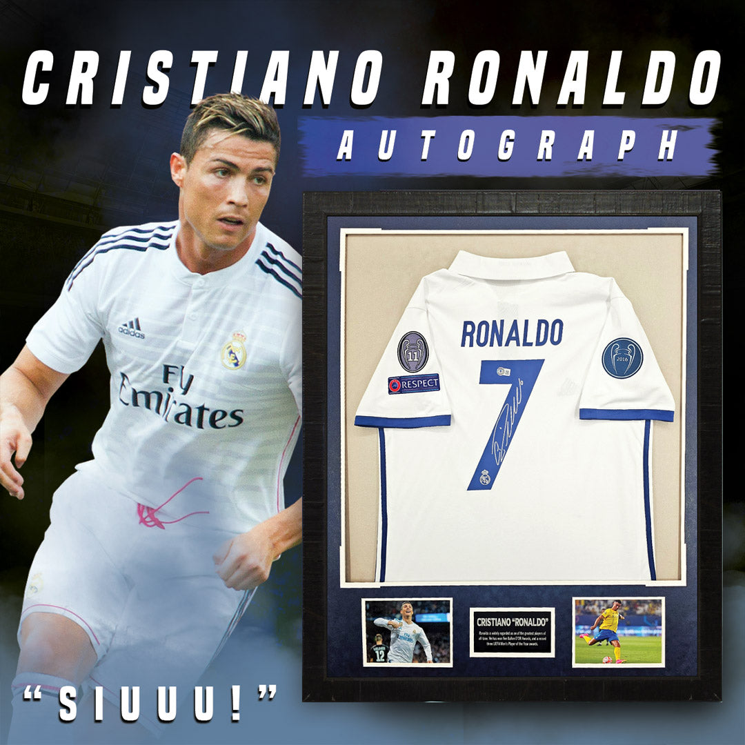 Cristiano Ronaldo – Real Madrid - Autographed Framed Jersey